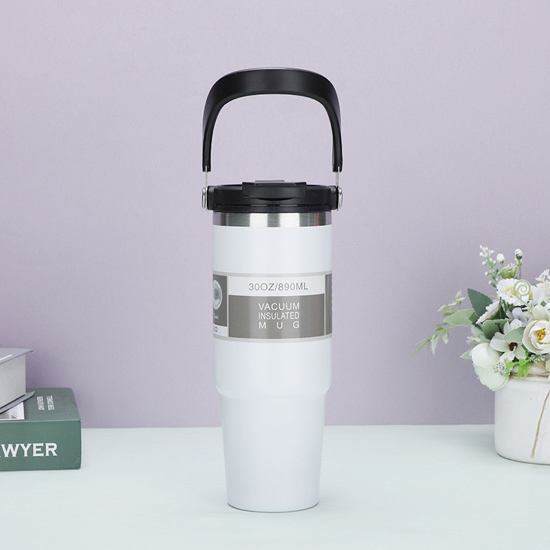 Portable car cup, sports water bottle, portable large-capacity insulated water bottle, leak-proof design, lightweight fitness water cup Specification image