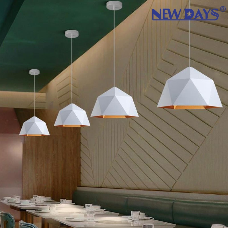 NEWDAYS brand's cross-border new led modern and simple chandelier, creative diamond-shaped diamond cover bar table lamp, energy-saving high-brightness ambient lighting fixtures, lighting art lamps, Nordic style Item Picture