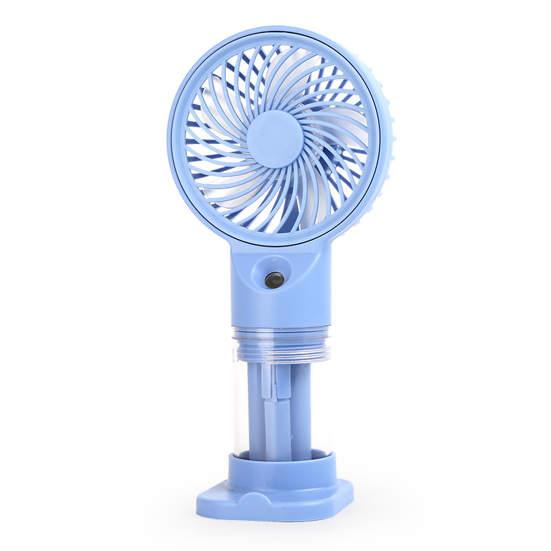 Cross-border Cartoon handheld spray fan, summer portable usb charging Fan, dormitory mini desktop fan detail image 2