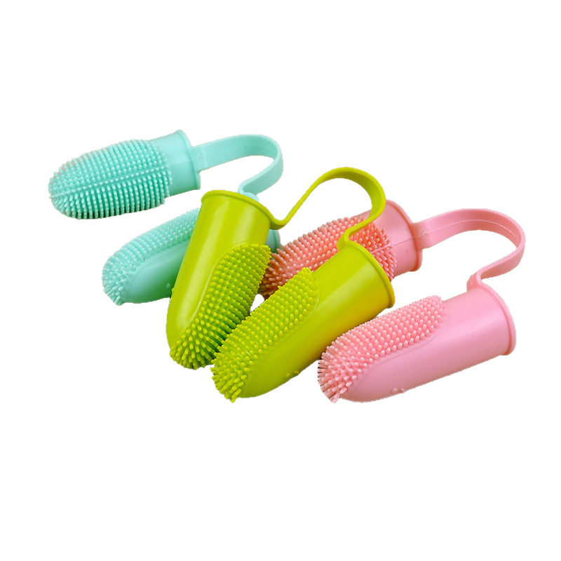 فرشاة أسنان مزدوجة الإصبع، فرشاة أسنان أليفة بالفم Item Picture