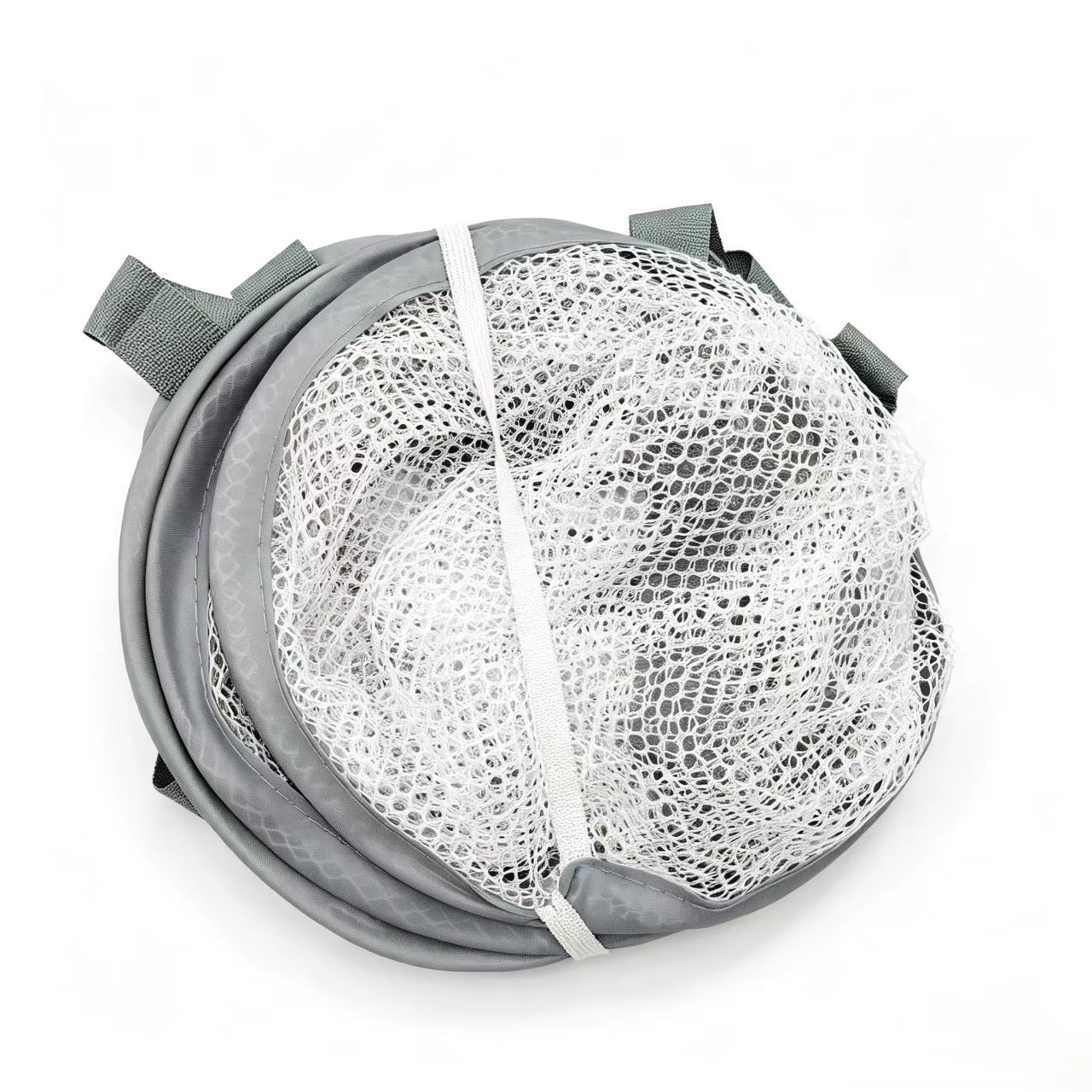 悬挂式双层网状晾晒篮旅行晾衣绳隐形折叠晒网置物架袜子毛衣鞋子晾晒48cm Item Picture