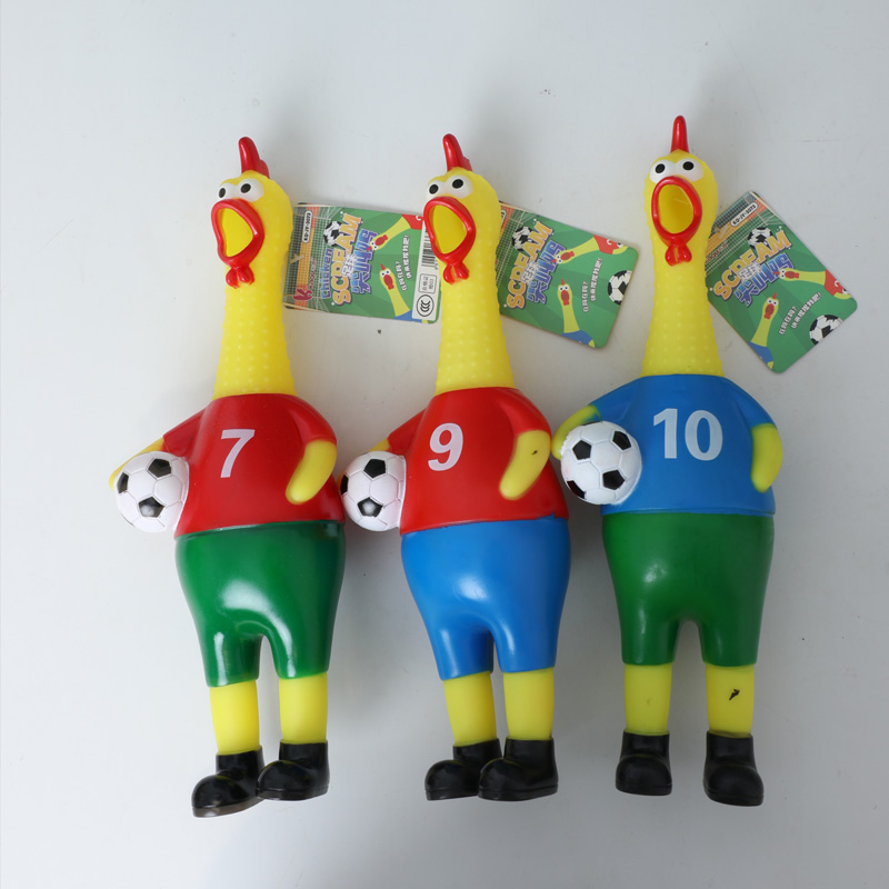World Cup cheering tool, Football Screaming chicken, stress-relieving tool, release stress and soothe mood, figurine decoration Item Picture