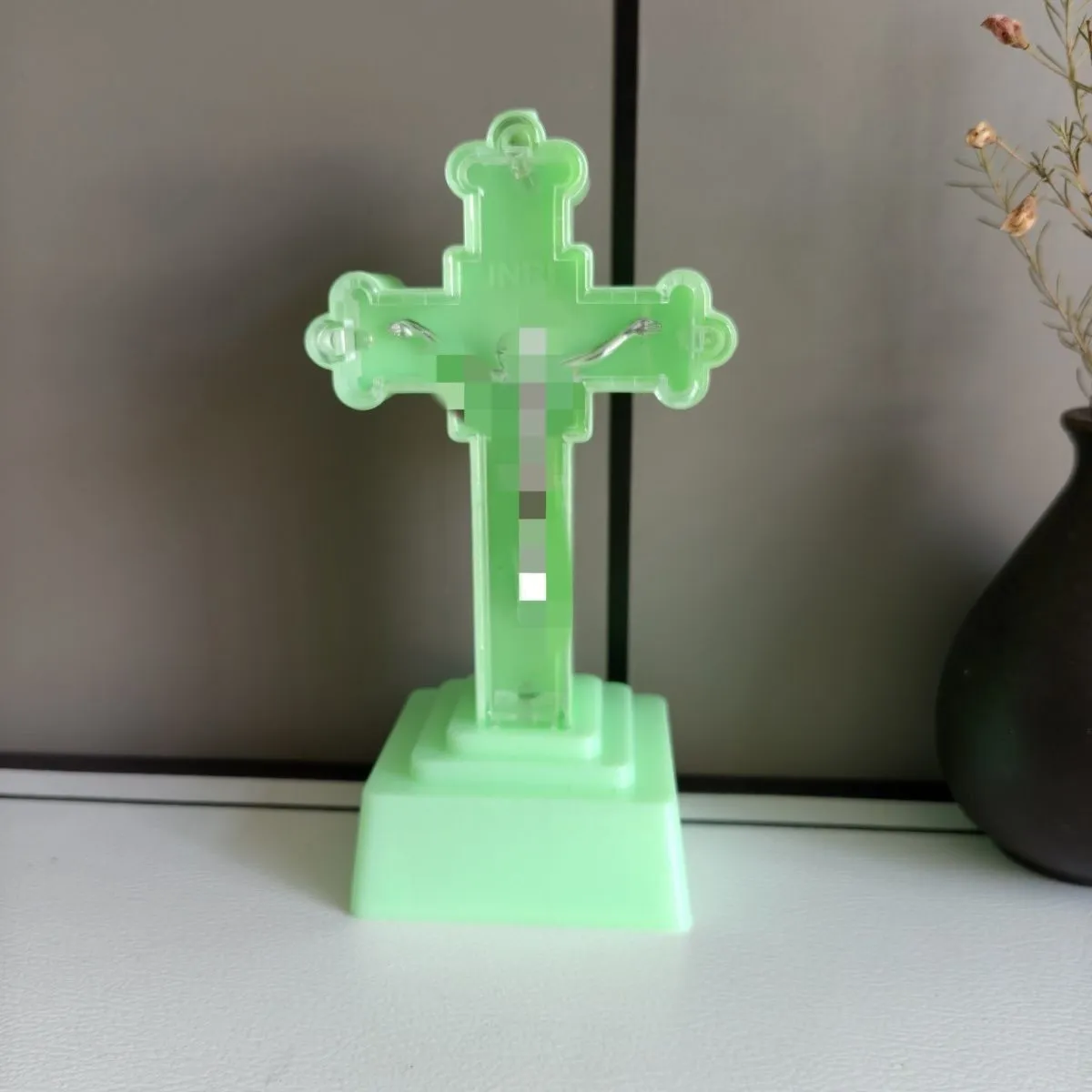 Cross decoration, night-luminous battery night light, cross decoration, electronic wax, electronic wax, electronic candle lamp detail image 3