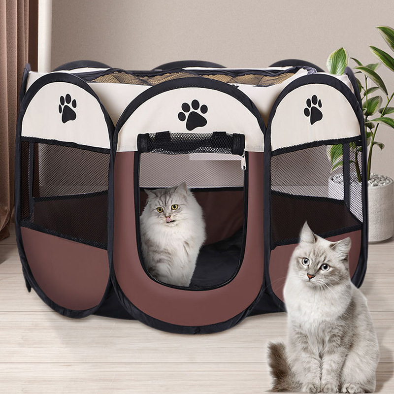 Sala de parto para gatos jaula plegable para gatos cerca de mascotas tienda de perrera para perros nido para gatos sala de parto para gatos jaula octogonal al por mayor jaulas para perros Specification image