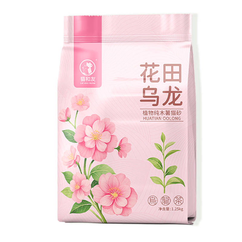 Cassava cat litter flower field Oolong deodorizing non-stick base plant cat litter anti-odor scented cat litter Item Picture