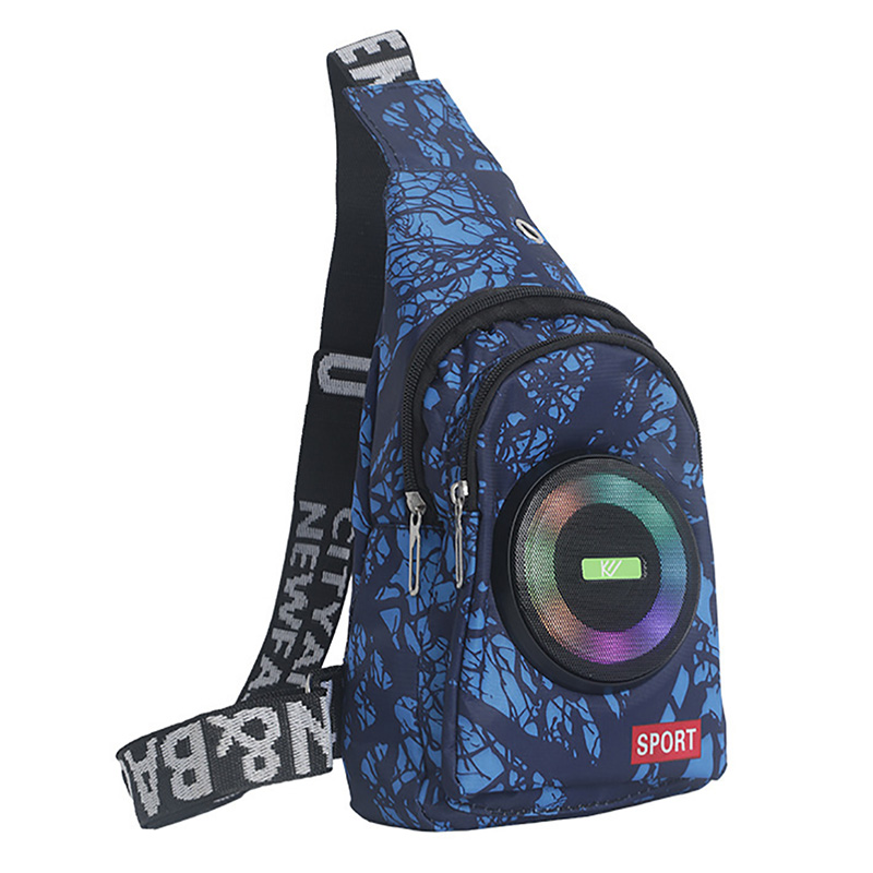 KE-003 ciclismo inalámbricos bluetooth speaker bag fuera del hogar bluetooth sound bag bolsa de pecho portátil de un hombro cross body bolso mini estéreo portátil