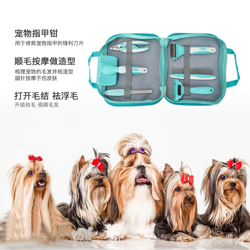 Set de peine para mascotas para perros peinado flotante para abrir el nudo peinado para gatos peinado para gatos peinado flotante para limpiar suministros para mascotas Application Scenario