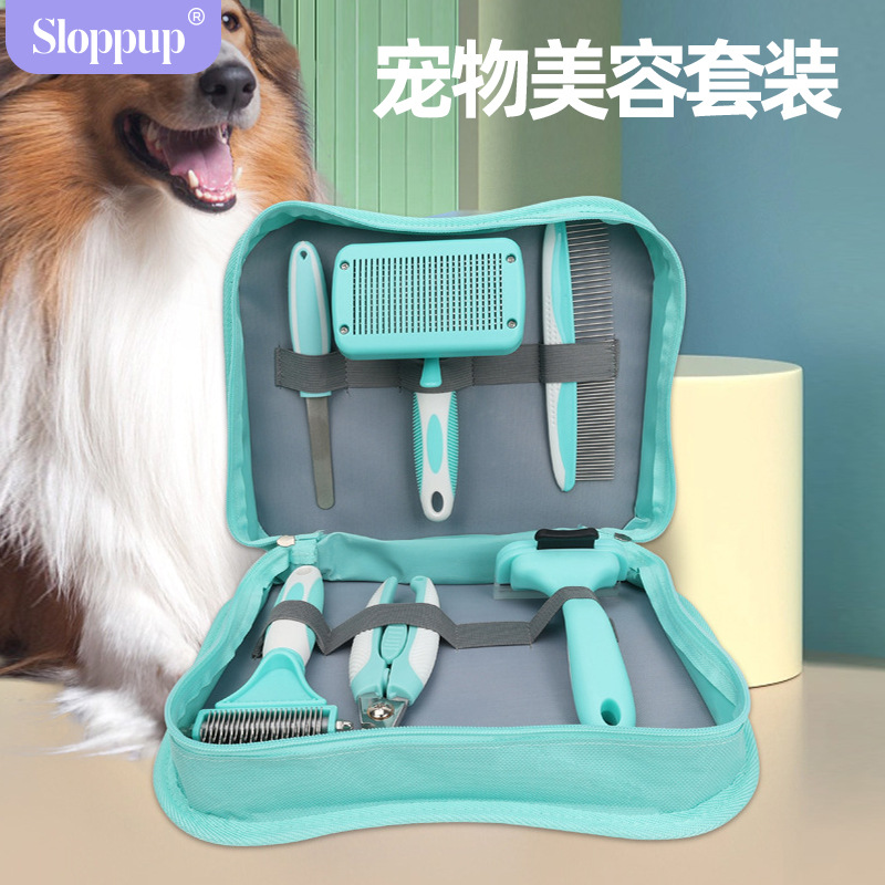 Set de peine para mascotas para perros peinado flotante para abrir el nudo peinado para gatos peinado para gatos peinado flotante para limpiar suministros para mascotas