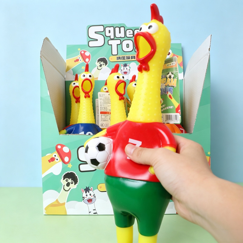 World Cup cheering tool, Football Screaming chicken, stress-relieving tool, release stress and soothe mood, figurine decoration Application Scenario