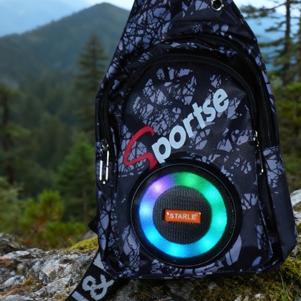 KE-003 ciclismo inalámbricos bluetooth speaker bag fuera del hogar bluetooth sound bag bolsa de pecho portátil de un hombro cross body bolso mini estéreo portátil details Picture