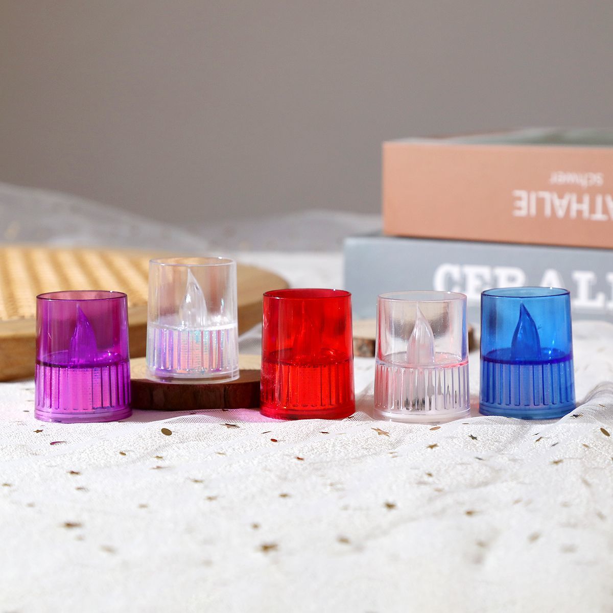 New led transparent electronic candle lamp, birthday confession and proposal atmosphere, electronic candle decoration, romantic dinner lamp, electronic wax detail image 10