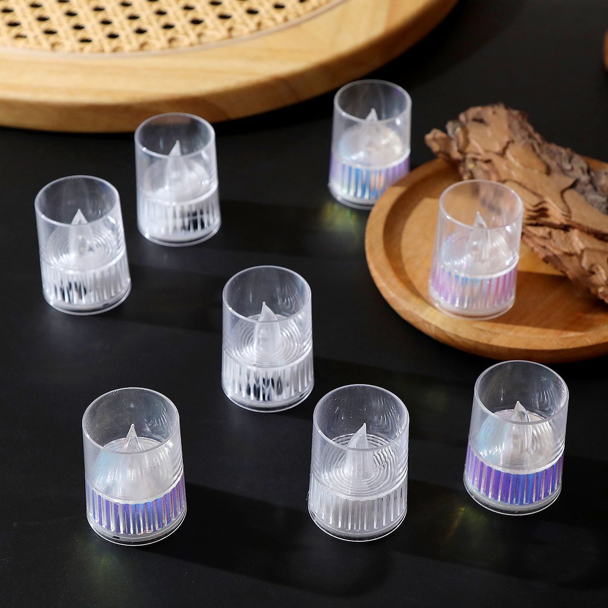 New led transparent electronic candle lamp, birthday confession and proposal atmosphere, electronic candle decoration, romantic dinner lamp, electronic wax detail image 4
