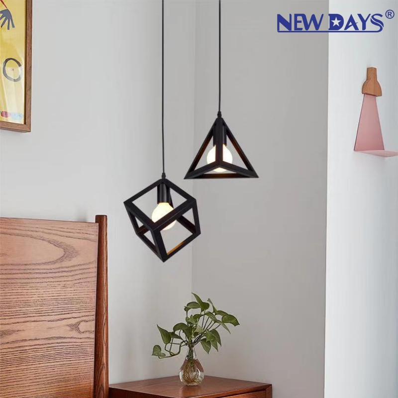 NEWDAYS brand's cross-border new led retro industrial style chandelier, iron cover bar table lamp, energy-saving high-brightness lighting decorative atmosphere lamp, small chandelier Application Scenario
