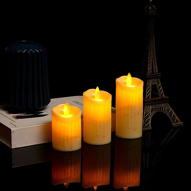 Christmas atmosphere style high-end decoration birthday arrangement special simulation flame swinging led electronic candle lamp, ins electronic candle lamp, electronic candle lamp detail image 8