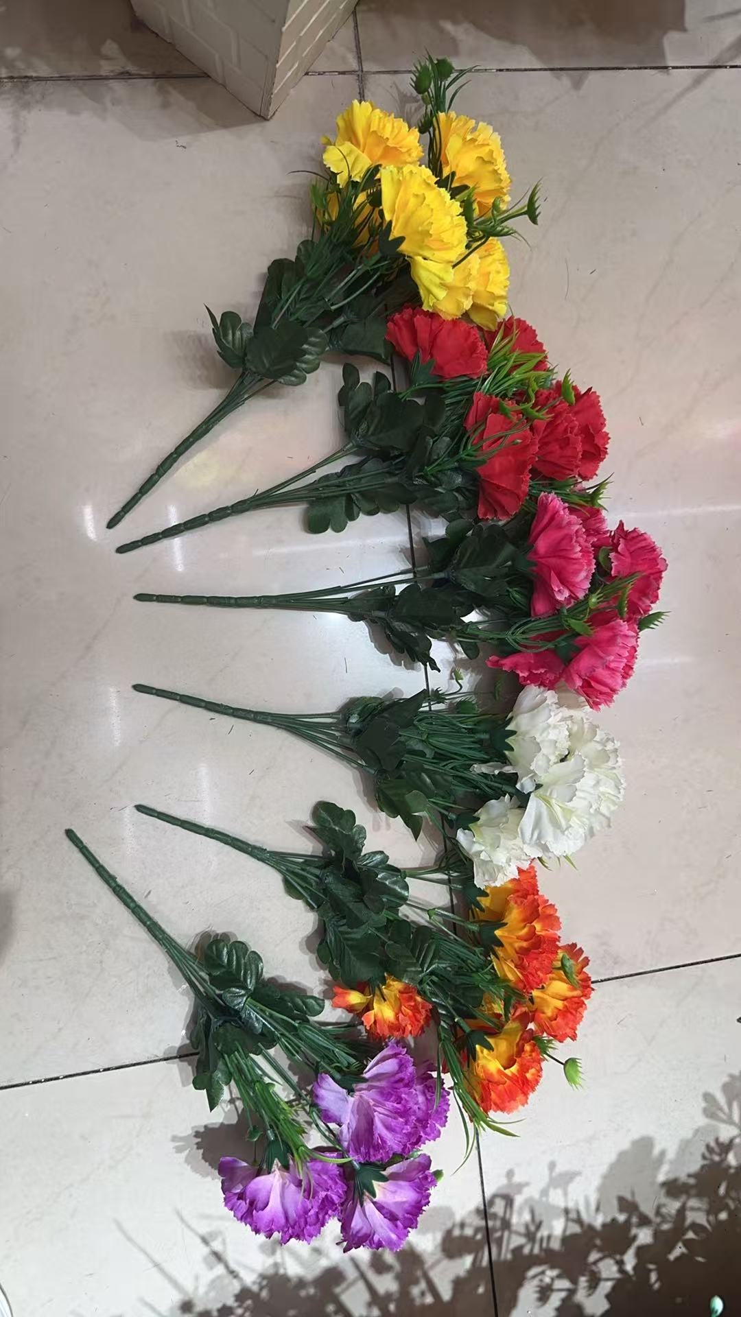 Almacén en stock venta barata simulación crisantemo relleno de armario 5 cabezas 6 cabezas 7 cabezas flores falsas flores de plástico flores artificiales artesanales DIY decoración flores pic 5