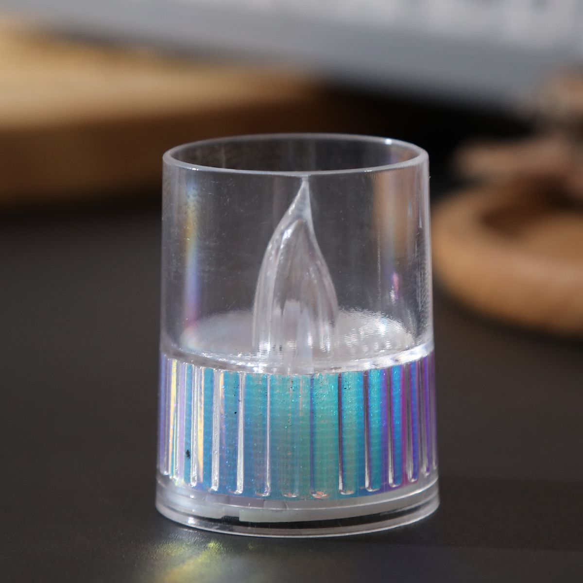 New led transparent electronic candle lamp, birthday confession and proposal atmosphere, electronic candle decoration, romantic dinner lamp, electronic wax detail image 3