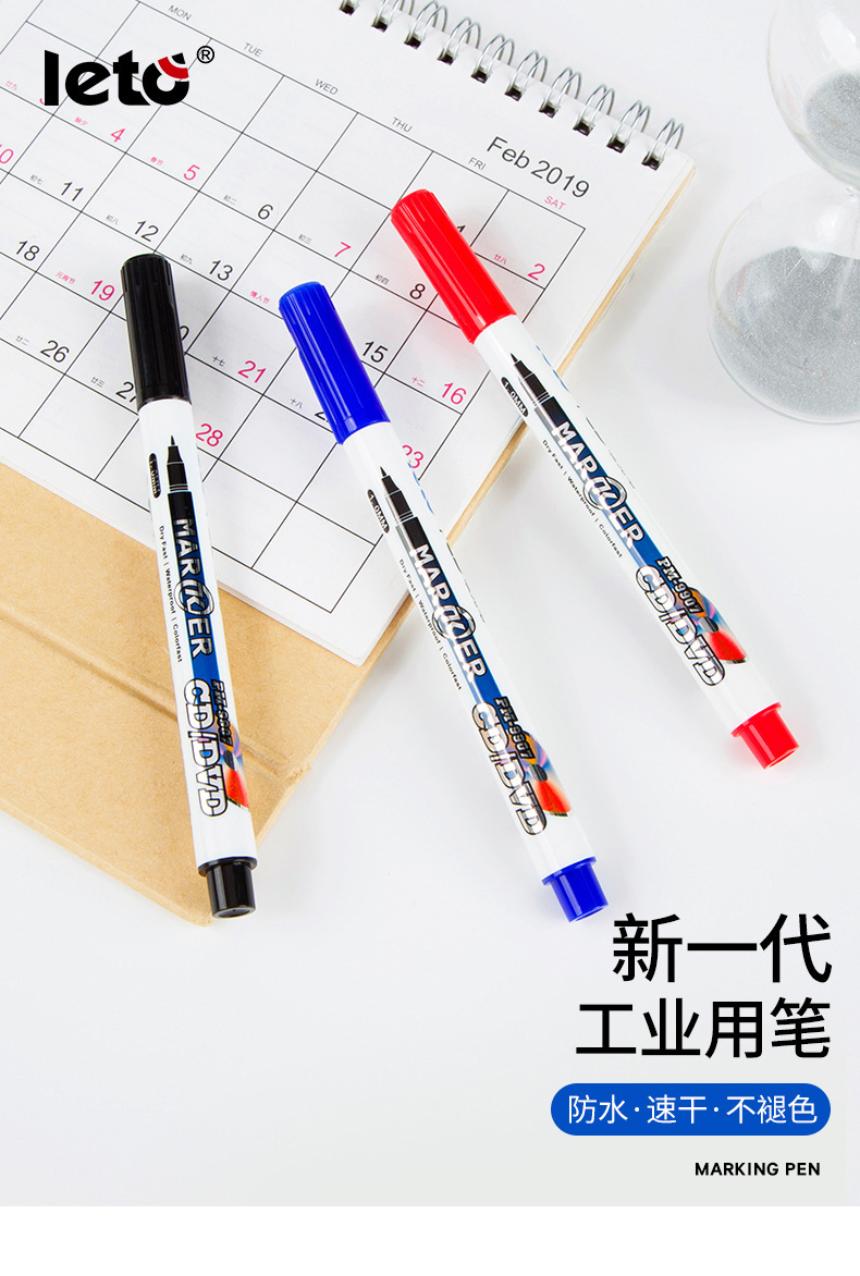 PM9907 Cross-border oil-based marker pen, doodling and drawing, industrial outlining pen, waterproof and quick-drying, marking pen, drawing pen pic 1