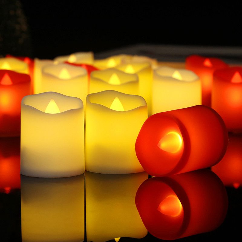 LED simulation electronic candle lighting creates an atmosphere and mood for a proposal, indoor confession, romantic scene decoration, and birthday electronic wax detail image 8