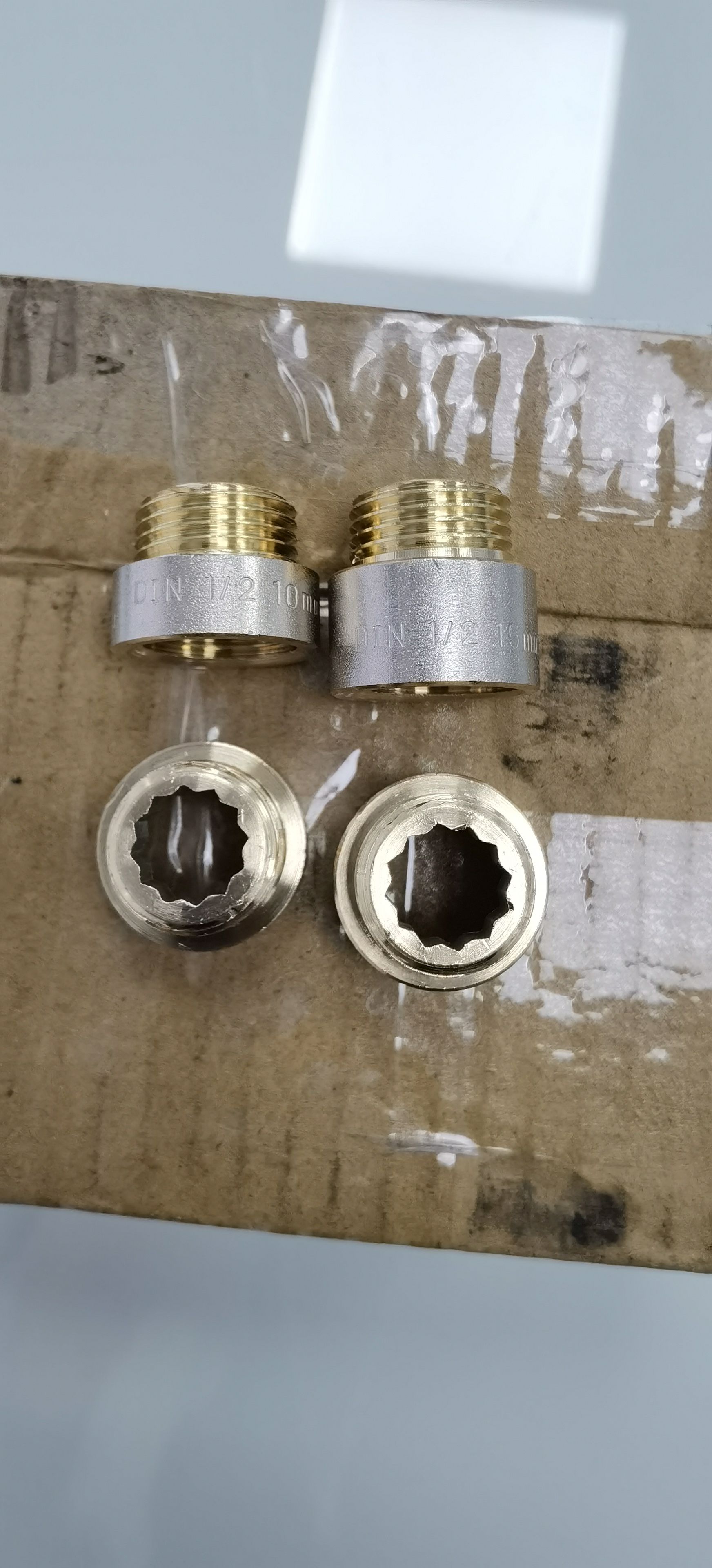 黄铜精品电镀 露铜延伸接头 15mm   图
