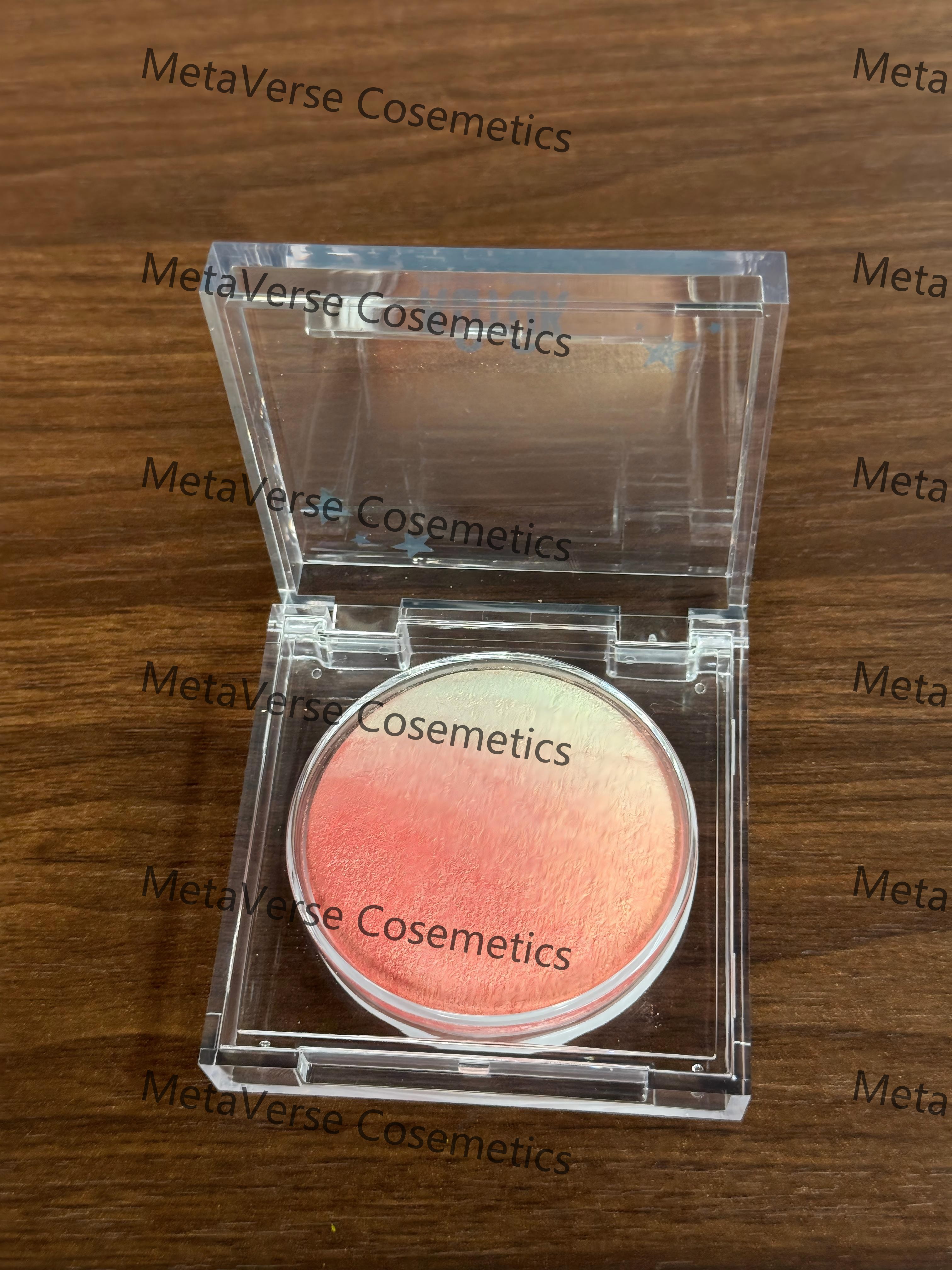 Direct sales from the makeup factory, supporting customized colored pearlescent high-gloss powder compactions for beauty, setting, brightening, long-lasting oil control, light and matte makeup details Picture