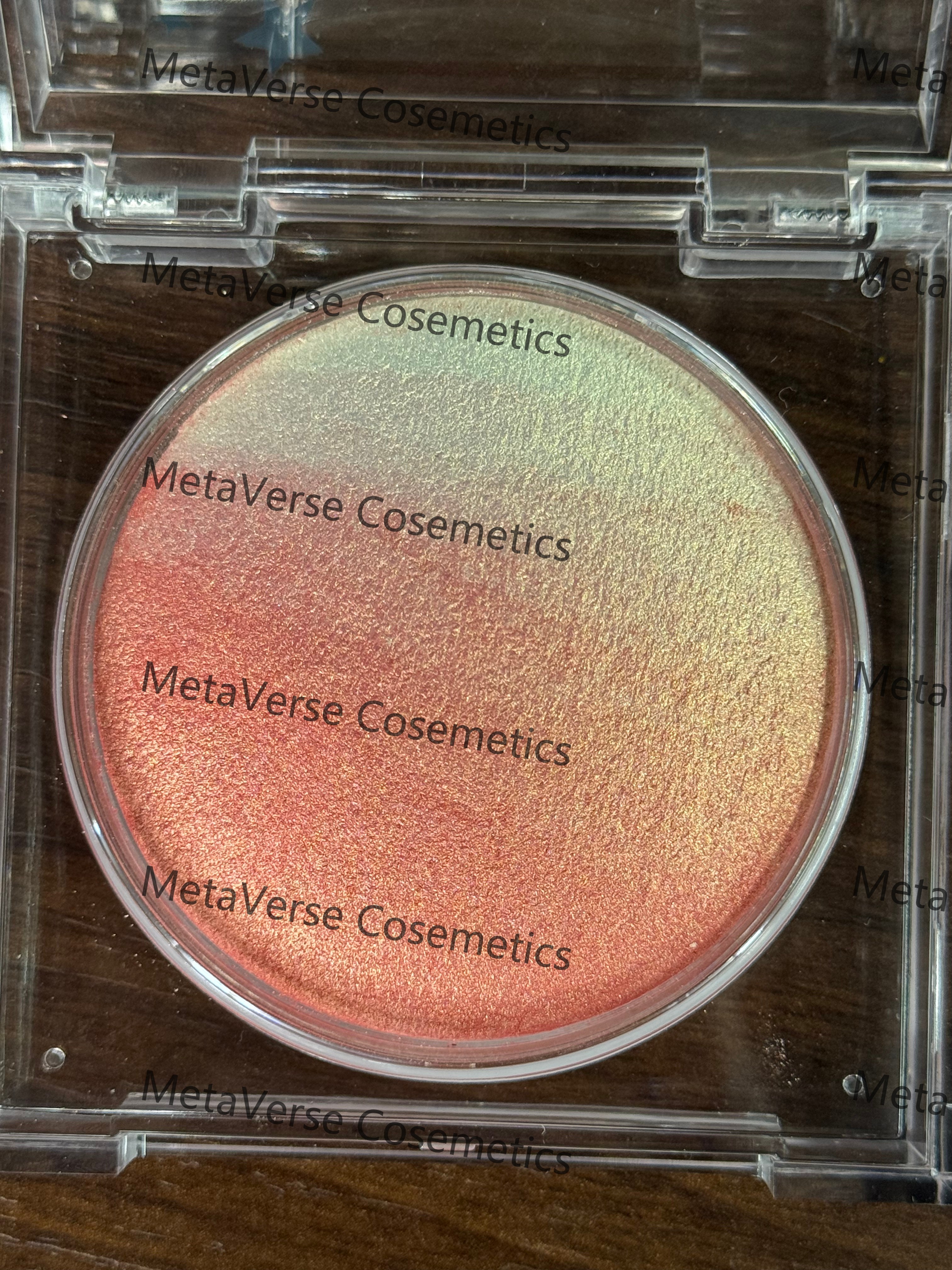 Direct sales from the makeup factory, supporting customized colored pearlescent high-gloss powder compactions for beauty, setting, brightening, long-lasting oil control, light and matte makeup Specification image