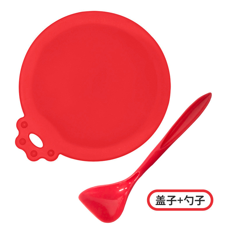 Hot-selling silicone pet can lid, fresh-keeping lid, cat and dog food sealing lid three-in-one silicone can lid Specification image