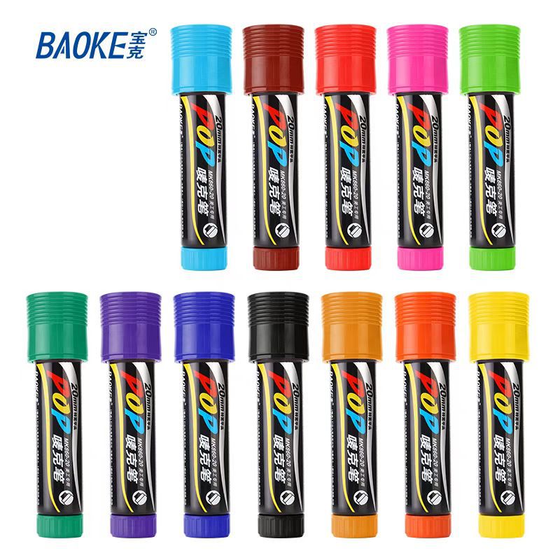 Pok colored marker pens can be inked, hand-painted, 20mm POP-specific marker pen, thick poster pen set Application Scenario