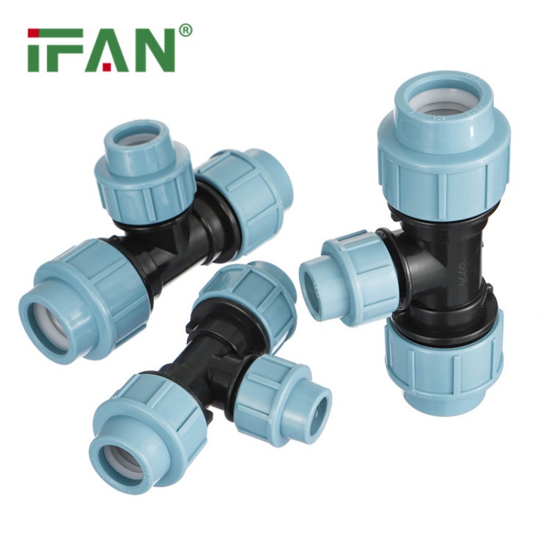 IFAN High-Strength PP Quick-Connect Fittings Reducing Tee
