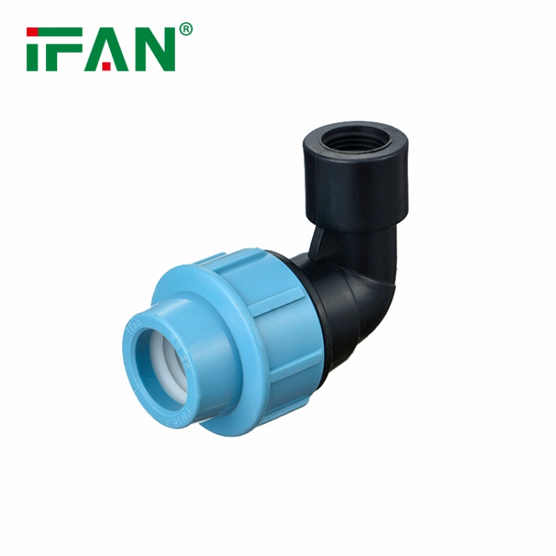 Factory PP Irrigation Quick-Connect Female-Threaded Elbow Specification image