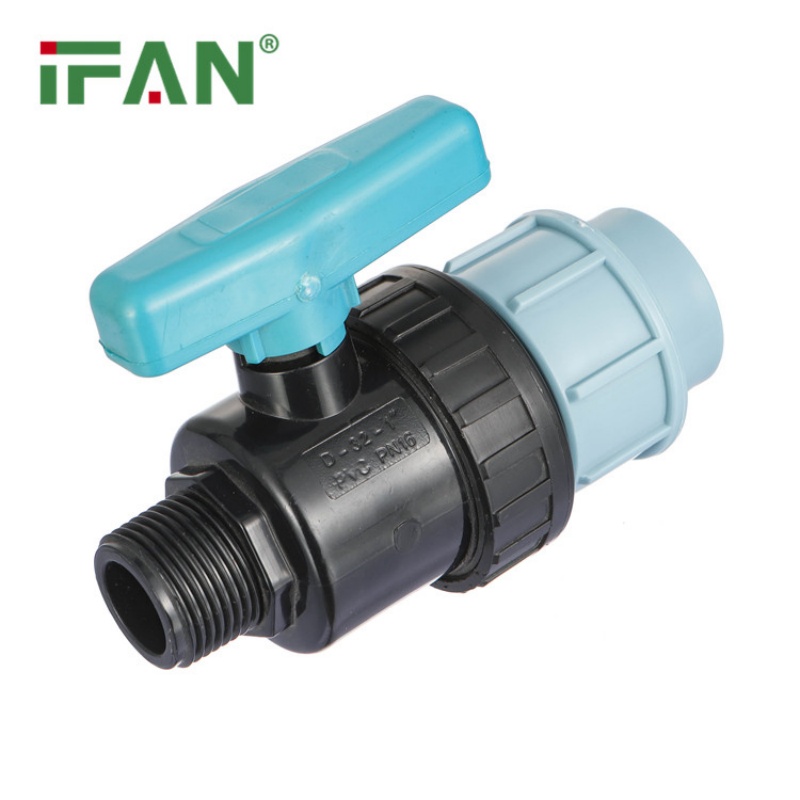 PP Quick-Connect Ball Valve with Male Threaded Union Specification image