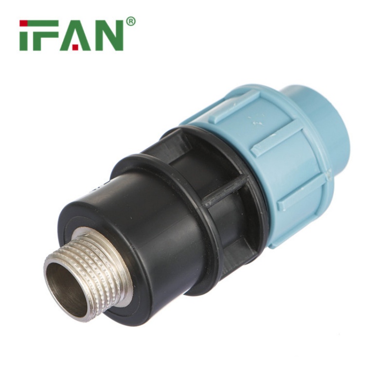 PP Quick-Connect Fitting  Brass Male Threaded Adapter