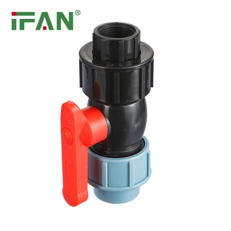 Factory customized PP quick-connect double-union ball valve