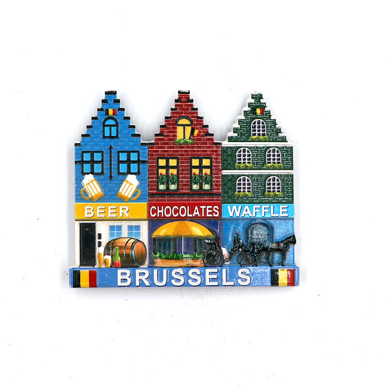 Source factory, Belgium, Brussels landmark, Peeing Boy, tourist souvenirs, resin fridge magnets, cultural and creative gifts customization and wholesale details Picture