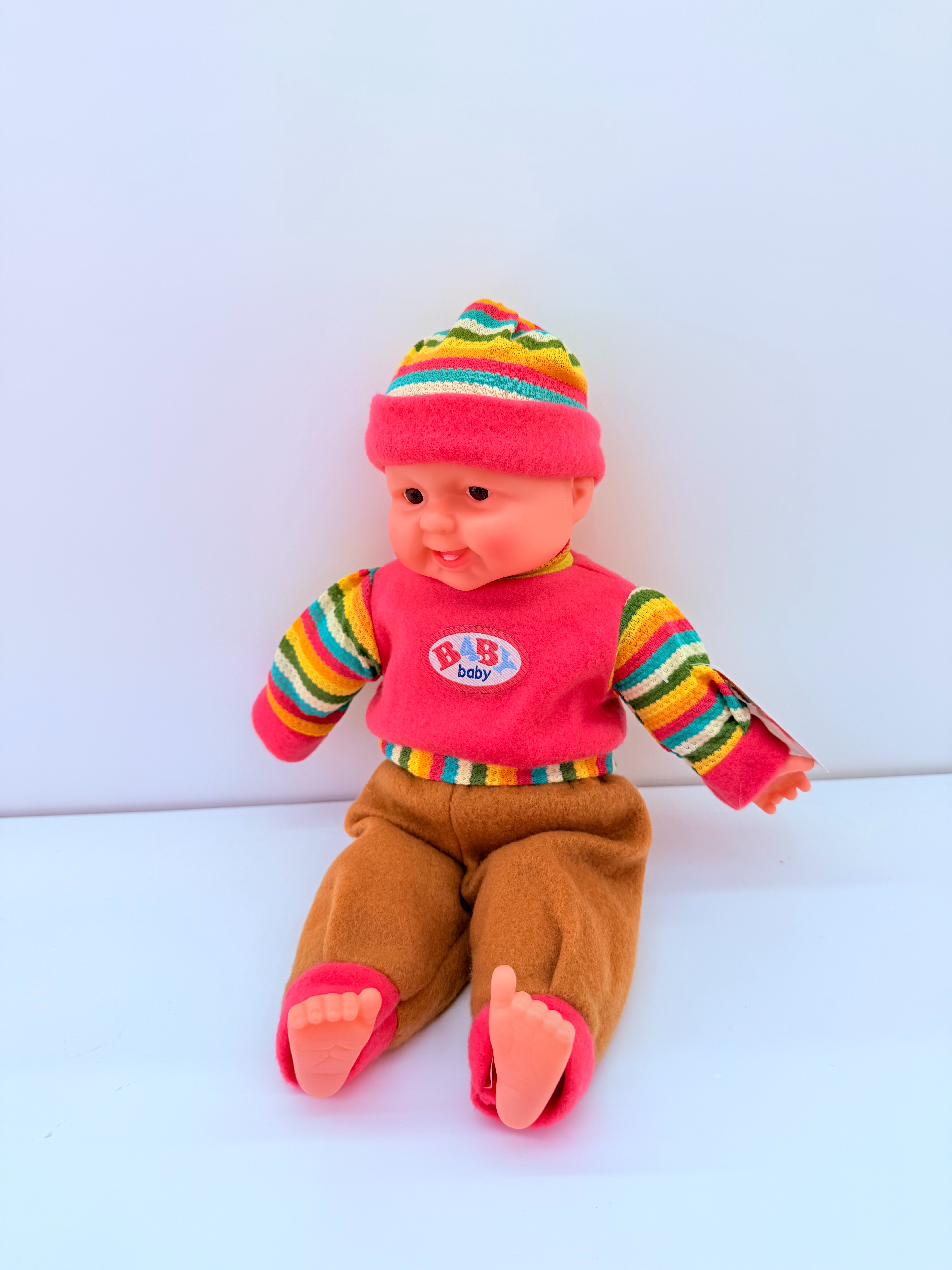 Tamaño medio nuevo muñeca de la risa apretado con la risa sleeping dolls hay muchos estilos de mezcla de estilo de explosión de comercio exterior details Picture