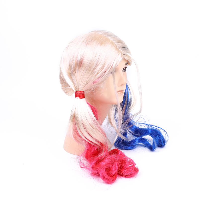 Chanifang festival hat peluca tricolor doble trenzas bad girl peluca coaplay peluca Item Picture