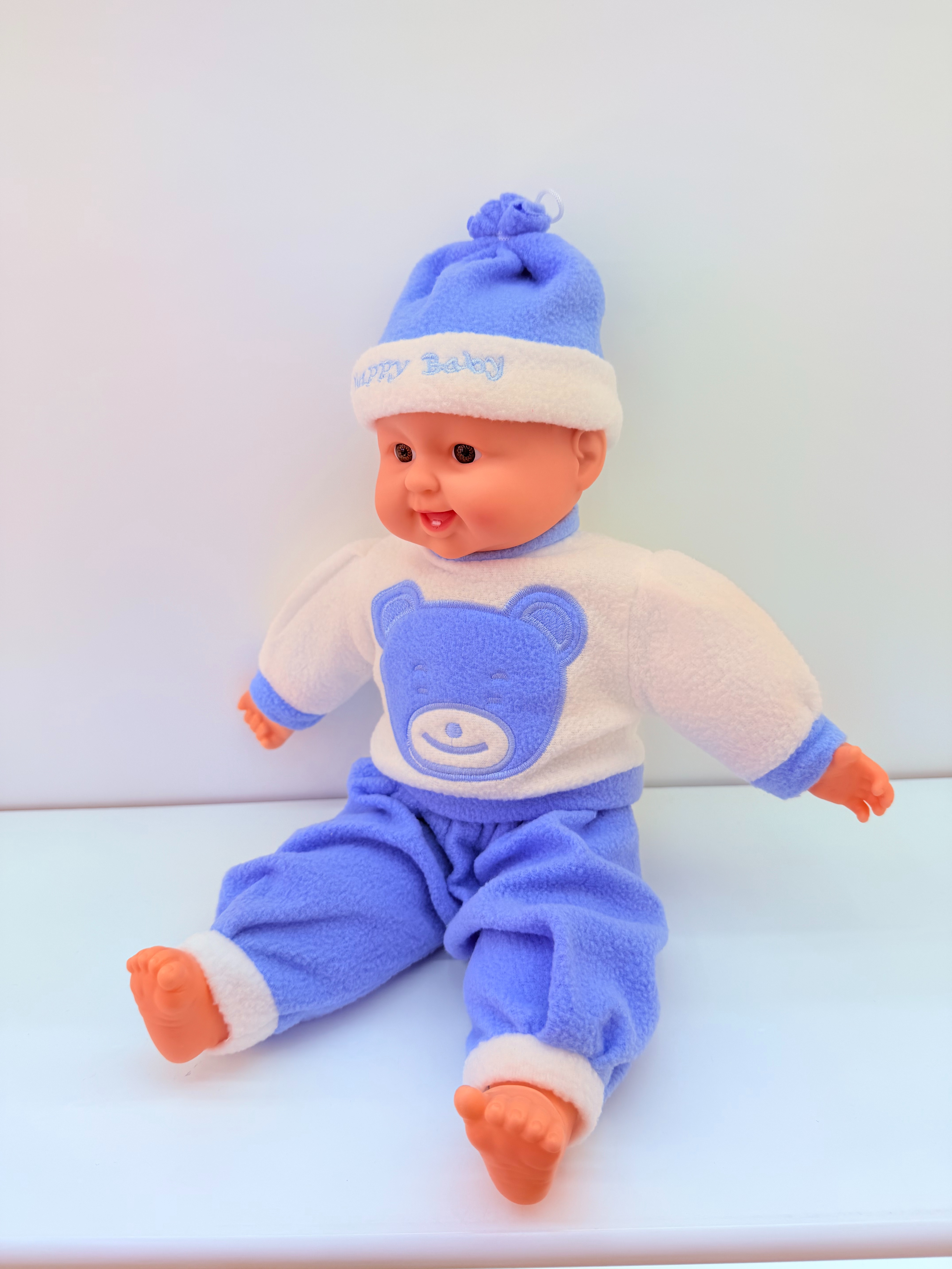 Talla grande muñeca de risa dividida apretando con la risa sleeping dolls hay muchos estilos vestido mixto comercio exterior estilo explosiva lindo cura details Picture