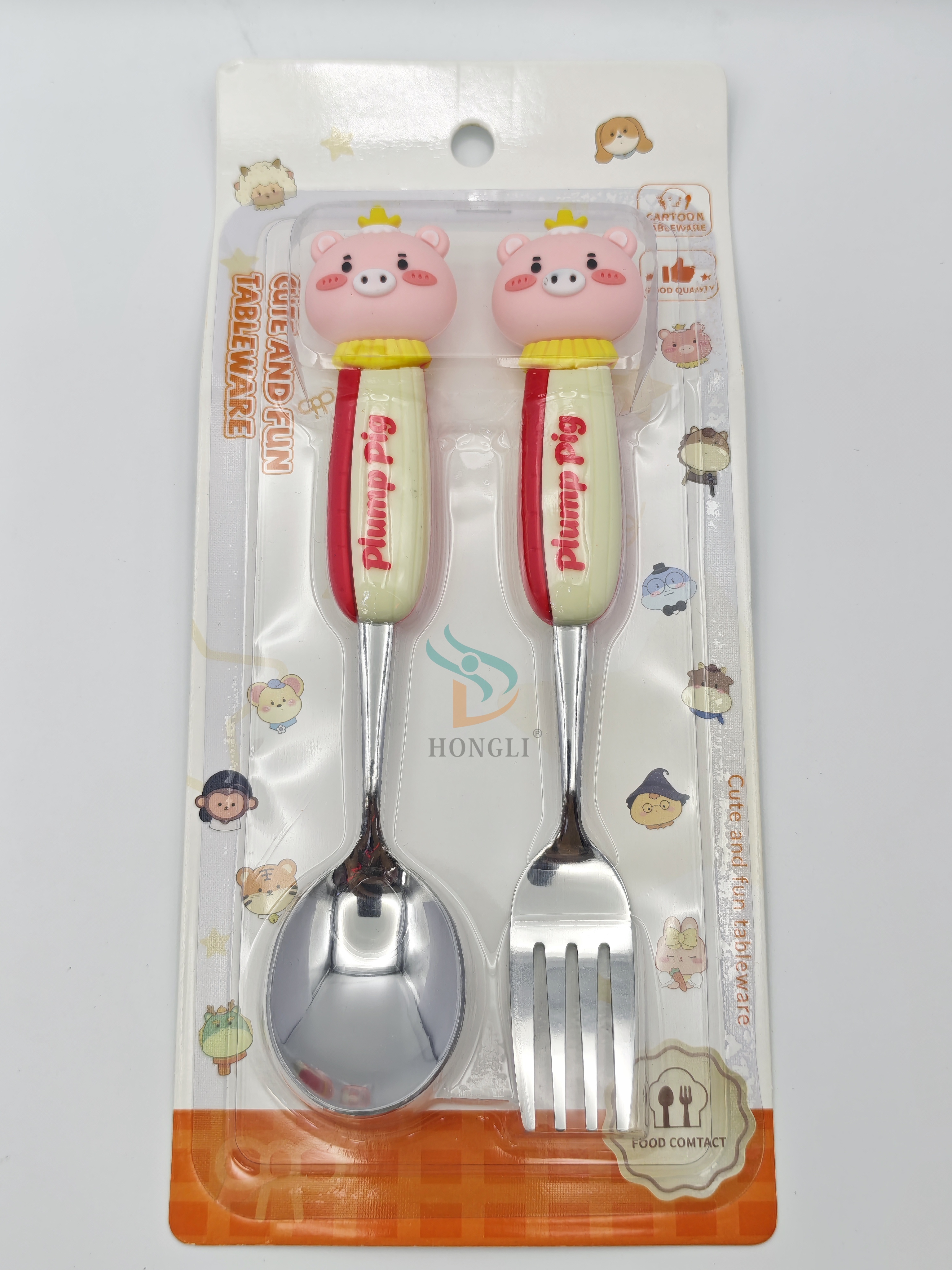 餐具套装/菠萝餐具/不锈钢餐具套装/餐具/二元店产品图