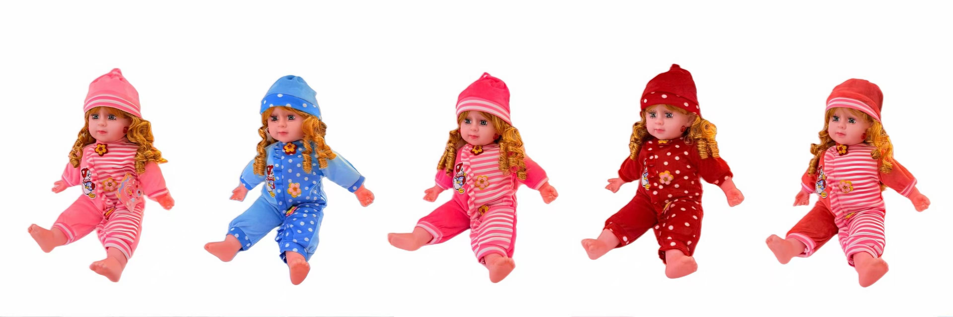 The medium-sized simulation light band girl doll with light band music in the doll series is a bestseller in foreign trade