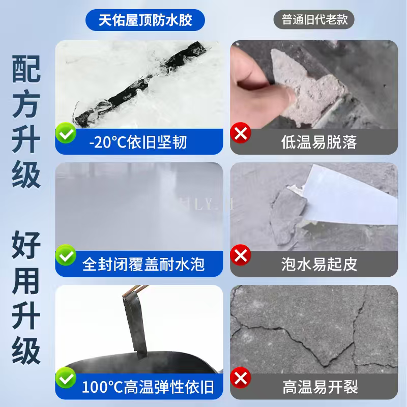Barrel-packed roof waterproof adhesive, ready-to-use roof waterproofing and leakage repair material, high-elasticity and crack-resistant exterior wall waterproof paint, waterproof coating detail image 4