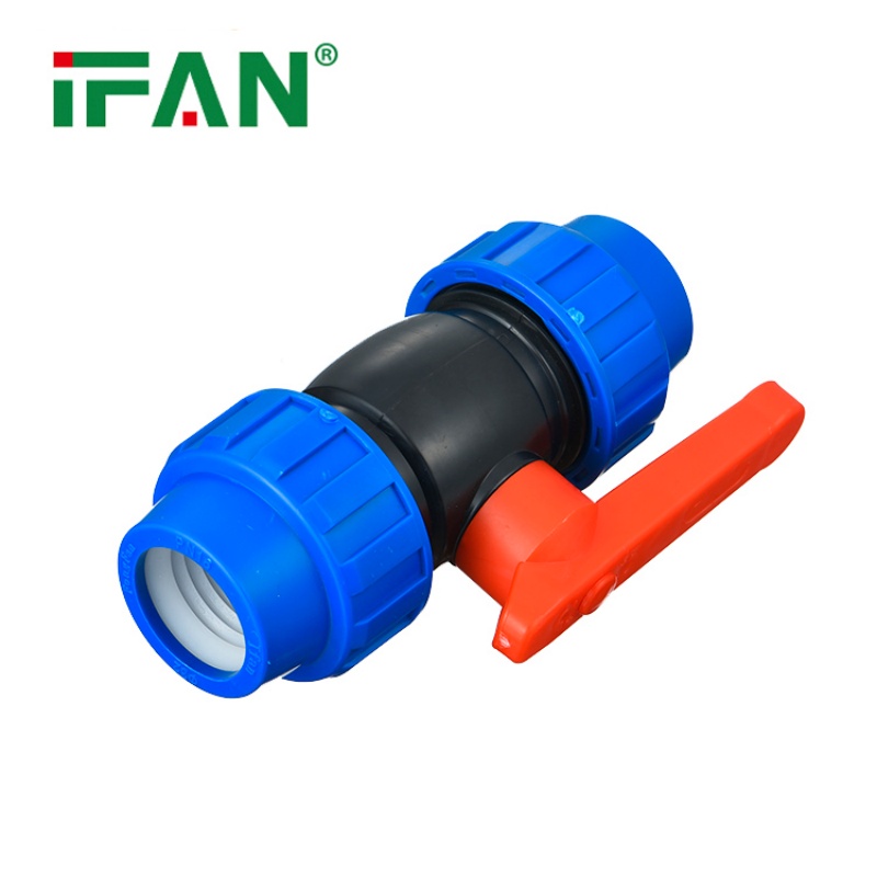 Customized IFAN PP quick-connect fittings for ball valves