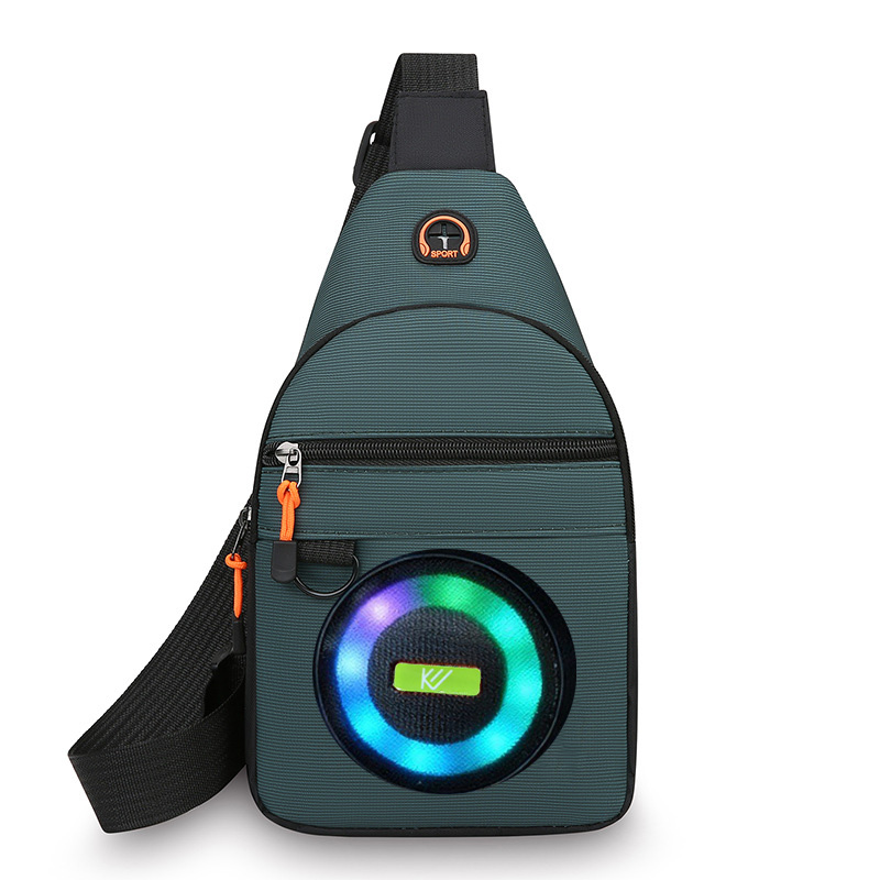 KE-004 Cycling Wireless Bluetooth Speaker, outdoor Bluetooth speaker bag, chest bag, portable single-shoulder crossbody bag, portable mini speaker details Picture