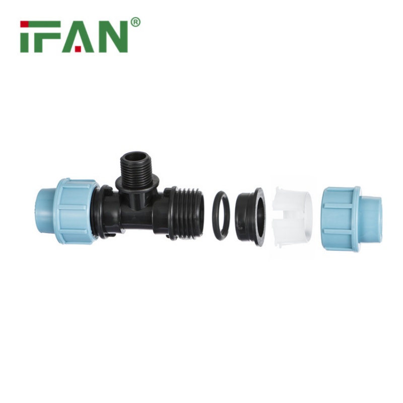 IFAN Reliable PP Quick-Connect Pipe with External Thread Tee Application Scenario