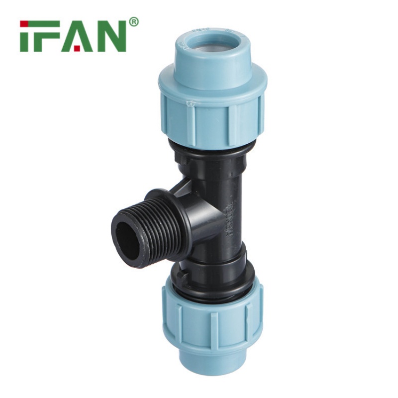 IFAN Reliable PP Quick-Connect Pipe with External Thread Tee