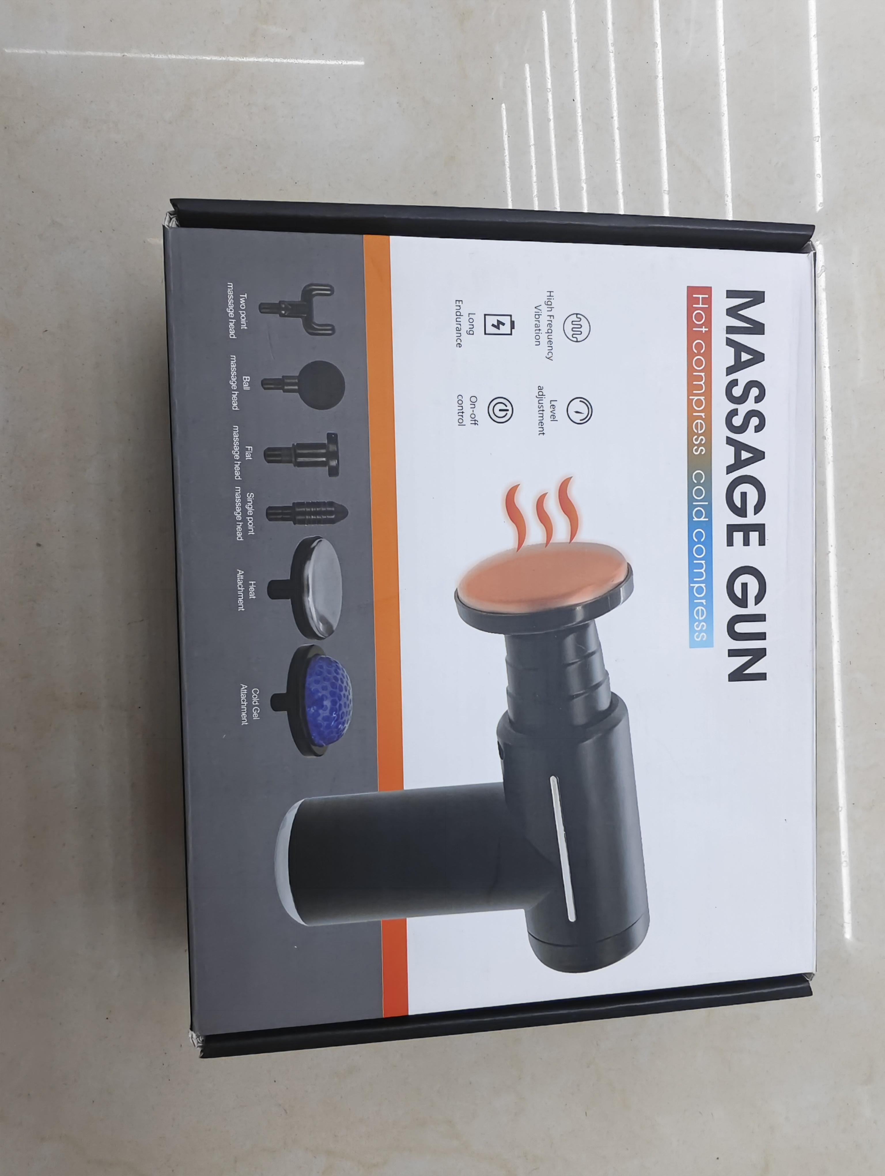 Binlong Technology Black Massage Gun and accessory set: Fascia gun, Massage gun, Electronic Massage equipment details Picture