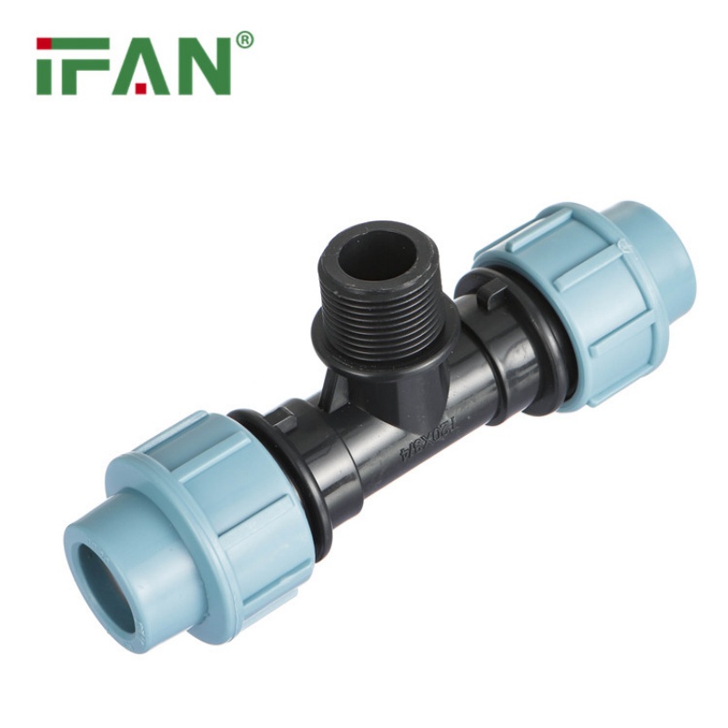 IFAN Reliable PP Quick-Connect Pipe with External Thread Tee details Picture