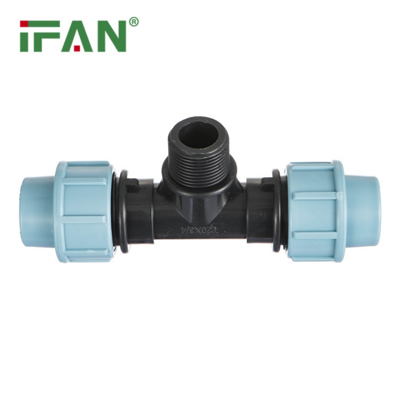 IFAN Reliable PP Quick-Connect Pipe with External Thread Tee Specification image