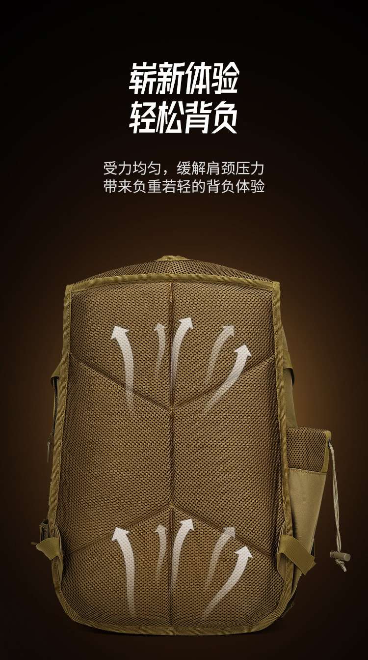 حقيبة Lure Bag للتسلق في الهواء الطلق، حقيبة مزدوجة متعددة الأغراض ذات حقائب الظهر للرجال detail image 7