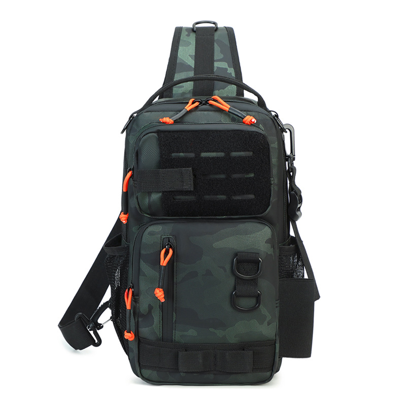 Lure bag, men's waterproof large-capacity single-shoulder bag, multi-functional fishing single-pole fishing bag, outdoor sports crossbody bag Application Scenario