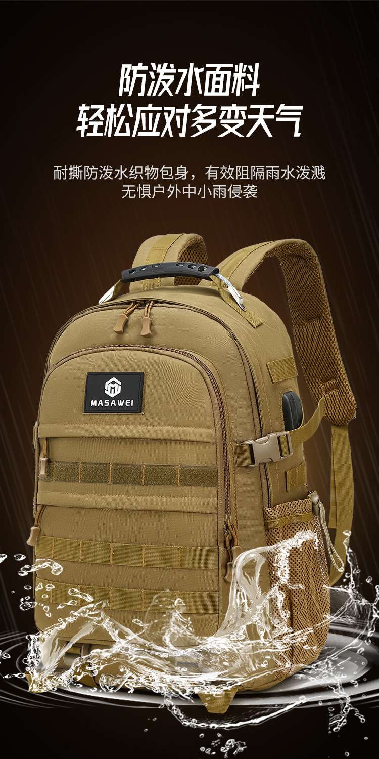 حقيبة Lure Bag حقيبة الظهر الترفيه للرجال، حقيبة الظهر للتمويه التكتيكي في الهواء الطلق، حقيبة سفر متنقلة detail image 3