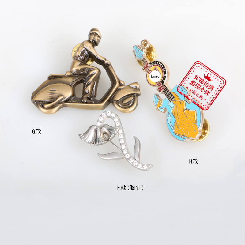 Insignia de metal insignia conmemorativa broche insignia insignia insignia de la escuela pintura de cocción goteo esmalte artesanía regalos XME17 Item Picture